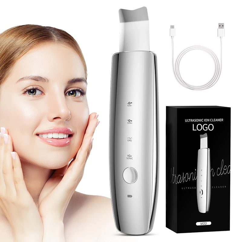 Face Scrubber Skin Spatula - Blackhead Remover Deep Cleansing Tool for Pore Extraction