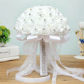 Silk Luxury Rose With Satin Ribbon Bridal Bouquets for Brides Bridesmaid Wedding Hand Holding Flower