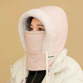 Men's Winter Knitted Beanie with Ear Flaps Fleece-Lined Warm Windproof Cap for Cycling and Riding