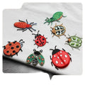 New High Quality Self Sticker  Exquisite Embroidery Lifelike Cute  Insect  Ladybug Patch for Decoration