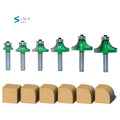 L-N276-1 8mm Round Over Edging Router Bit Set - Radius Corner Round Bits