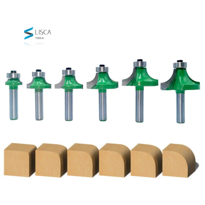 L-N276-1 8mm Round Over Edging Router Bit Set - Radius Corner Round Bits