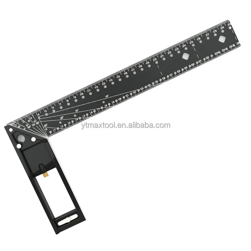 High Precision 90 Degree Square 45 Carbon Steel Industrial Woodworking Angle Gauge Multi-Functional for DIY & OEM Customization