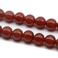 DIY wholesale natural gemstone round beads red agate 14mm
