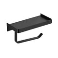 No Drilling Modern 304 Stainless Steel Black Eco-Friendly Wall Mounted Self Adhesive Toilet Paper Roll Holder Shelf for Home