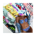 Wingtex 82% Polyester 18% Spandex Single Jersey Spandex/Nylon Breathable Swimwear Fabric 4-Way Stretch Plain Dyed