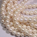 3A Quality 2-13mm Pearl Strand Wholesale  Beautiful  White pink Purple Round Freshwater Pearl  Semi-finished Product Wholesale
