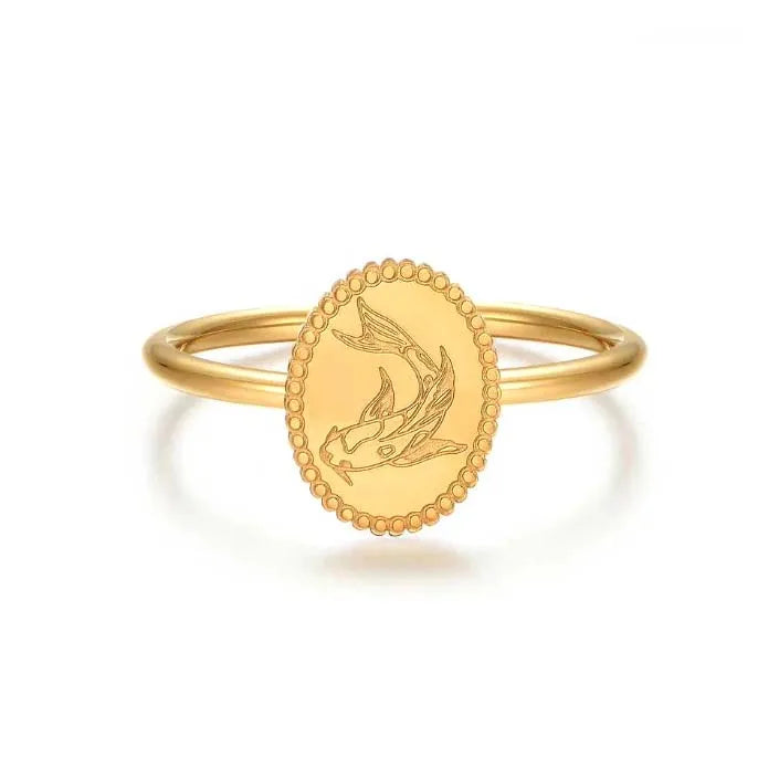 Milskye Cute Jewelry Fine Fashion for Women  925 Silver Koi Fish Rings