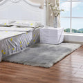 3ft*5ft Luxury and Soft Rectangle Faux Sheepskin Carpet Decorative Faux Fur Area Rug Bed Room Living Room Exercise Prayer