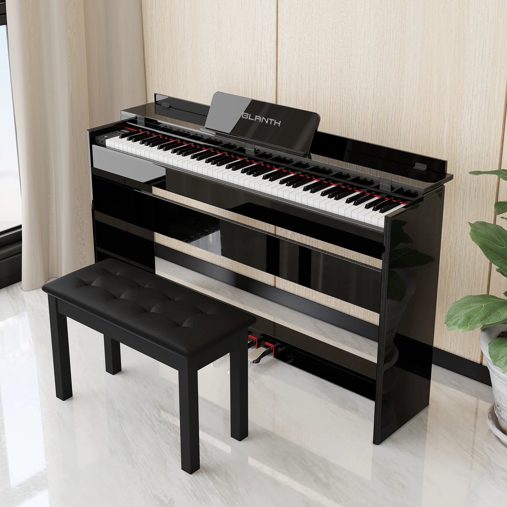 BLANTH 88 Key Weighted Digital Piano Prices Acoustic Piano Electrico Piano Professionnel Musical Instruments