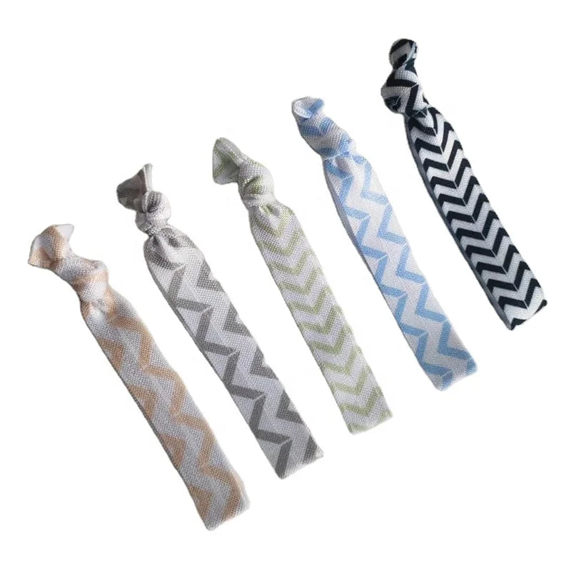 Custom Textile Polyester Elastic Fabric Wristband Satin Sports Strap Woven Bracelet