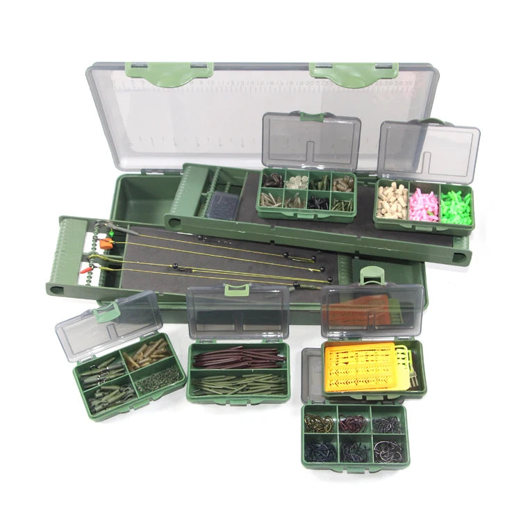 Selco Portable Multi Functional Carp Fishing Rig Box Plastic Tackle Storage Container Carp Terminal Accessory Box Set