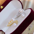 R2731 7-8mm Natural Freshwater Pearl Ring Accessory 925 Sterling Silver Adjustable Size Engagement Jewelry Ring for Women