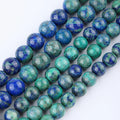 JSES Natural Chrysocolla Lapis Lazuli 4-12mm Loose Stone Beads for Jewelry Making Wholesale Gemstone Crystal Jade Jasper Beads