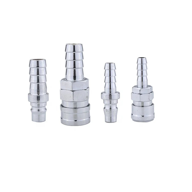 Allmarine Nitto Type Pneumatic Hose Coupling NPT Thread Steel Smooth Surface Corrosion Resistant Forged Quick Release for