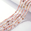 1 Strand Natural Pink Opal Gemstone Round Gem Nugget 6-8mm Loose Stone Beads 38CM for Jewelry Craft Making