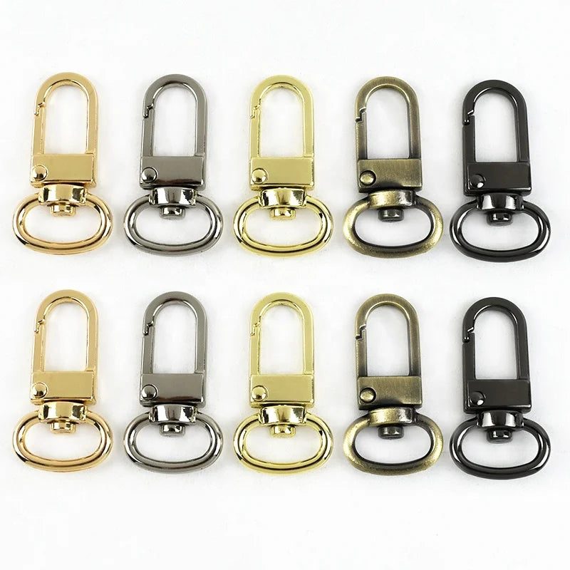 MeeTee BF684 13mm Handbag Hardware Accessories Zinc Alloy Swivel Lobster Dog Hook Buckle Bag Strap Chain Connective Clasp Buckle