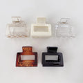 New Large Fashion Decorative Hair Claw Clip Mini Square Transparent Solid Color Acrylic Hair Clamp for Women Gift