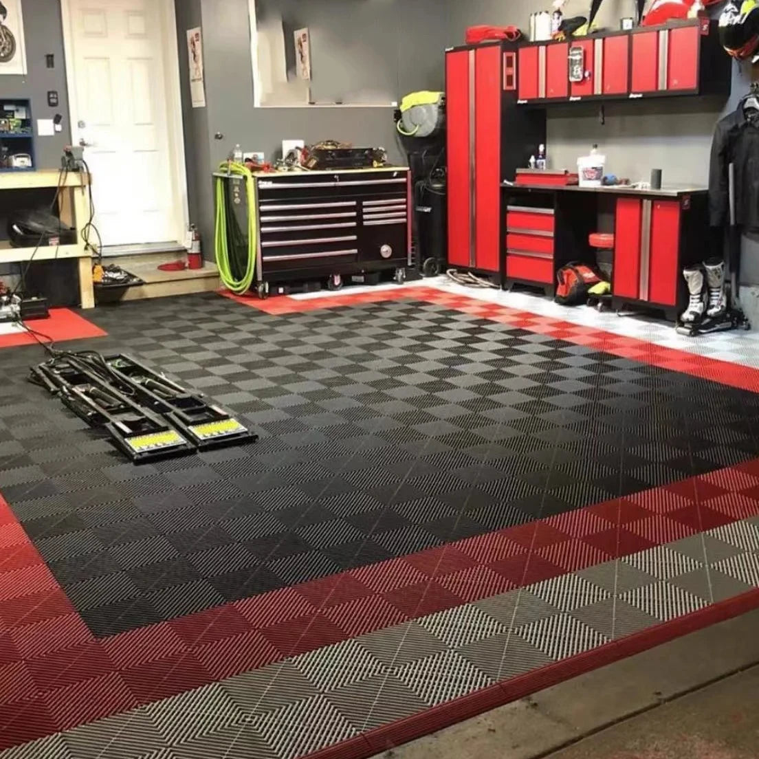 Hot Selling in Factories Colorful pp Garage Floor Tiles for pink Garage