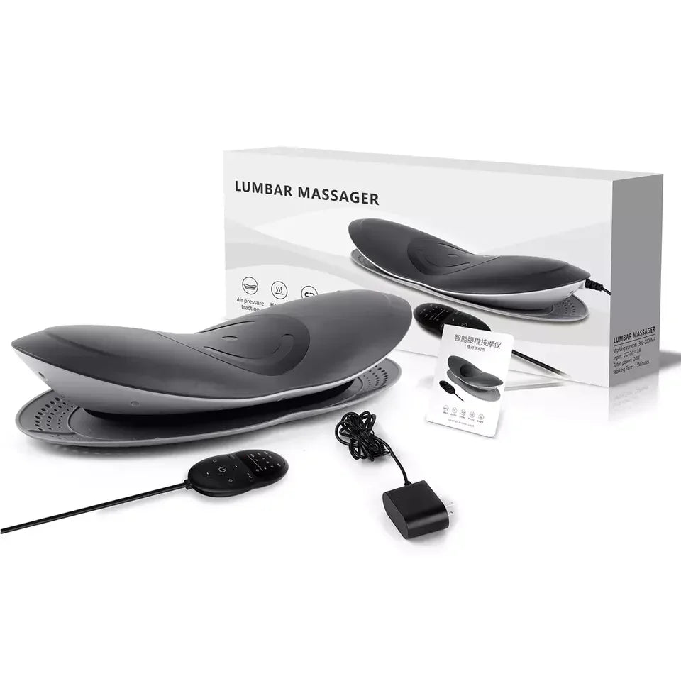 Electric Lumbar Traction Machine Waist Massager Pulse Traction Airbag Physiotherapy Pain Relief Lumbar Waist Massager