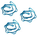 Daisy Chains Rope Climbing Lanyard Nylon Straps Looped Strong Slings 23 KN Aerial Yoga Webbing Blue 18mm 30-39ft