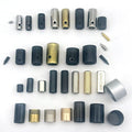 Stock Design Custom logo Black Silver Nickeld Metal Rope End Spring Lock 3mm 4mm 5mm 6mm 7mm 8mm 9mm 10mm Metal Cord Stopper