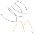 Stainless Steel Ear Wires V Shape Earrings Hook DIY Jewelry Earring Making Handicraft Accessories
