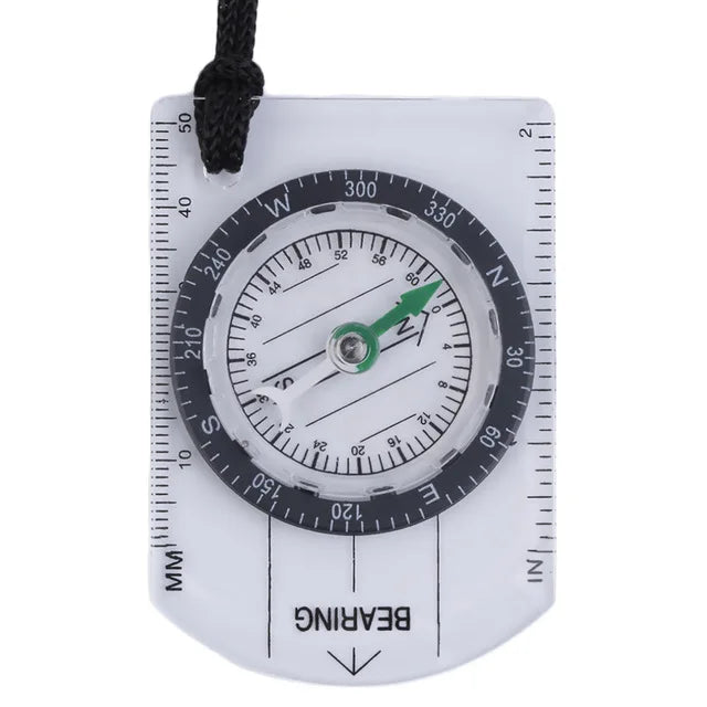 Wilderness Outdoor Equipment Professional Multi-function Compass Map Scale Ruler Compass