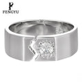 Fine square Zircon Rings for Women 925 Sterling Silver Fashion Adjustable Gemstone Ring Designer Custom Jewelry Wholesale