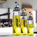 Round and square Cooking Olive Oil Glass Bottle 2500ml Non-Drip Oil Pour Easy Pour Vinegar Saude Bottle for Oil Cruet Condiment