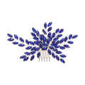 SLBRIDAL Handmade Wired Colorful Crystal Rhinestones Bridal Hair Comb Wedding Headpieces Hair Accessories Women Hair Jewelry