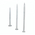 Yuens OEM Factory Price Hotdip Silver Solar Mounting Galvanized Steel Ground Screw Foundation Post Anchor Pile for Solar System