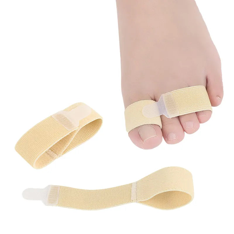 Fabric Hammer Toe Separator Elastic Overlapping Hallux Valgus Toe Bandages Straightener Splints for Toe Wraps