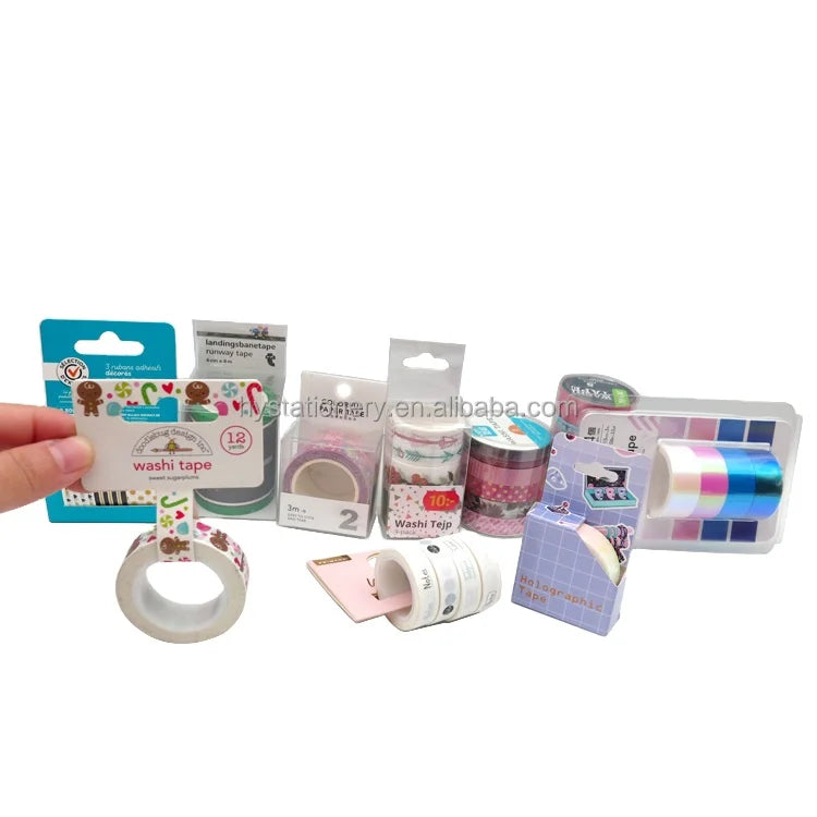 Custom Beautiful Lovely Floral Decorative Masking Tape Scrapbook DIY Wrapping Planners Washi Tape With Customized Box Packing.