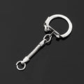 QIXI 23mm*60mm Wholesale Elegant Metal Key Buckle With Snake Chain Customized Key Chain Sets Metal Crafts Hardware Accessories