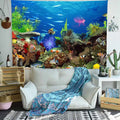 3D Tiger Tapestry Big Wall Hanging Psychedelic Tapestry Rainbow Waterfall Mountain Animal Wall Tapestry Boho Decor Wall Cloth
