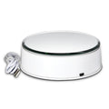 Turntable-BKL 14cm Mirror Glass Top Rotating Rotary Display Stand Turntable Show Holder for Crystal Watch Jewelry Camera