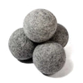 Customized 100% Natural Felt Ball Wool Dryer Balls (Shuojinxin) for Laundry Washing-White/Blue/Grey Colors Cotton Bag Packaging