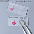 New Beginner Nail Practice Color Palette Painted Flower Blending Palette Thickened Transparent Nail Color Palette Practice Board