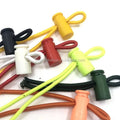 White Black Nylon Plastic Rope Buckle Stopper Cord Locks Toggle with Two Holes Carton Box Packaging ISO ROHS Certified
