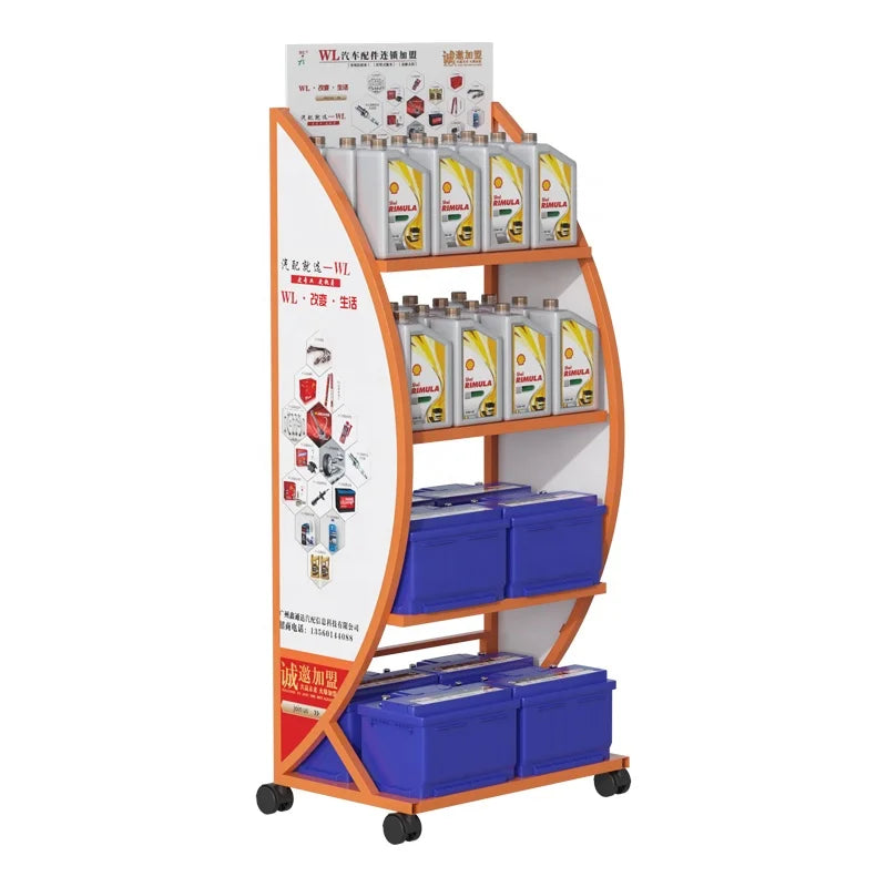 Cosmetics Retail Store Fixtures Showy Beauty Display Rack showcase Shelf Pet Store Displays for Food
