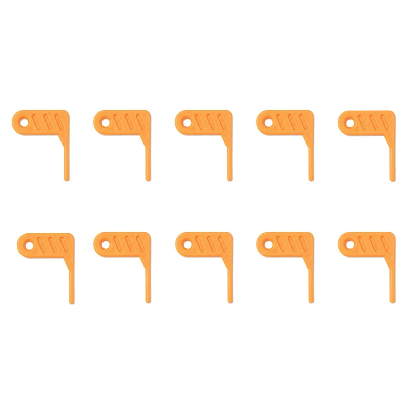 Tactical Hunting Plastic Orange Chamber Safety Flag 10 Pcs