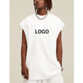 Streetwear Custom Logo Gym Workout Sleeveless Tank Top for Men Polyester/Cotton Quick Dry & Breathable
