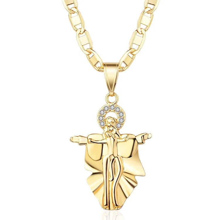 Brass Disc Accessories Jewelry Women Men Mexican 14k Gold Plated Pendants