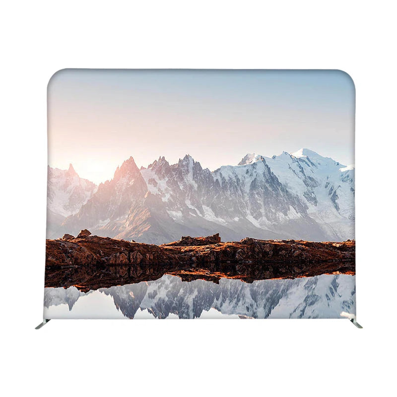 Custom Trade Show Backdrop Tension Fabric Display Pillow Case Backdrop 20ft Display Exhibition Wall