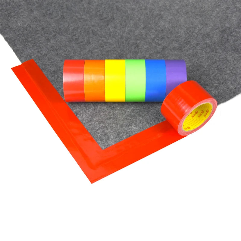 Wholesale Hot Melt High Viscosity Waterproof PE Single Sided Duct Tape 15 Colors Carpet Seaming Cloth Carton Sealing