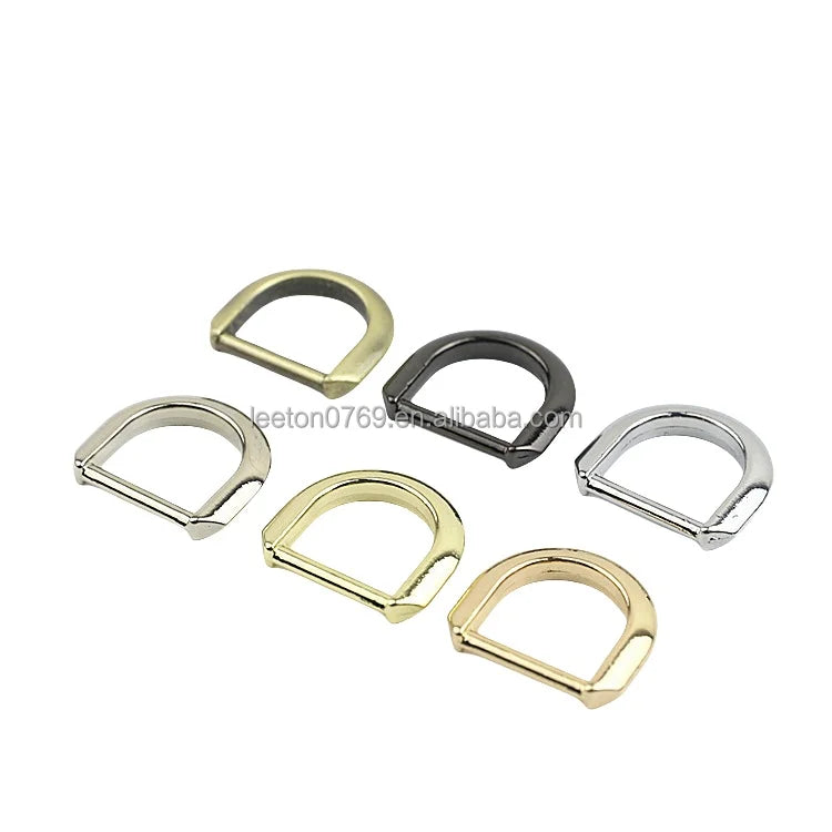 Stock Supply 20mm 0.75inch 6 Colors Good Quality Zinc Alloy Horseshoe D Buckle for Leather Bags