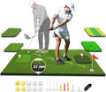 5x4ft Hitting Mat for Indoor & Outdoor Practice Super Large Thickened (31mm)6-in-1 Ultimate Golf Mat Set