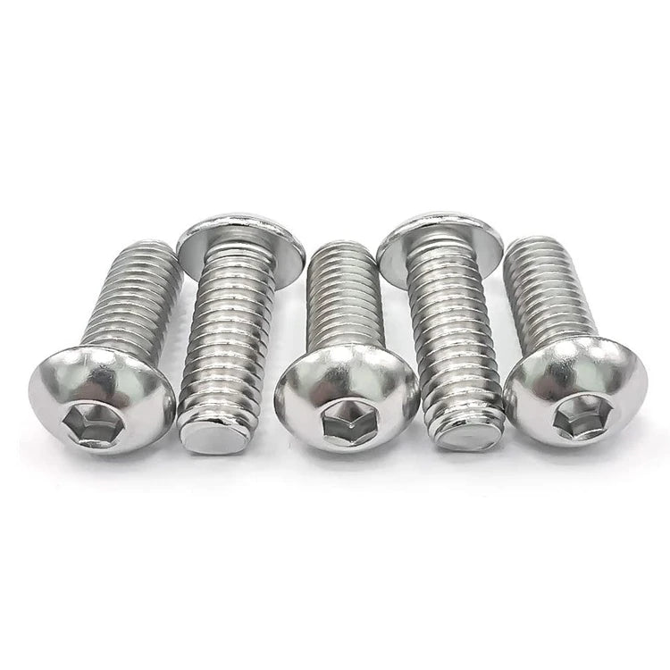 M3 M4 M5 M6 M8 M10 M12 304 Stainless Steel Allen Screws Hex Drive Socket Button Head Cap Bolts