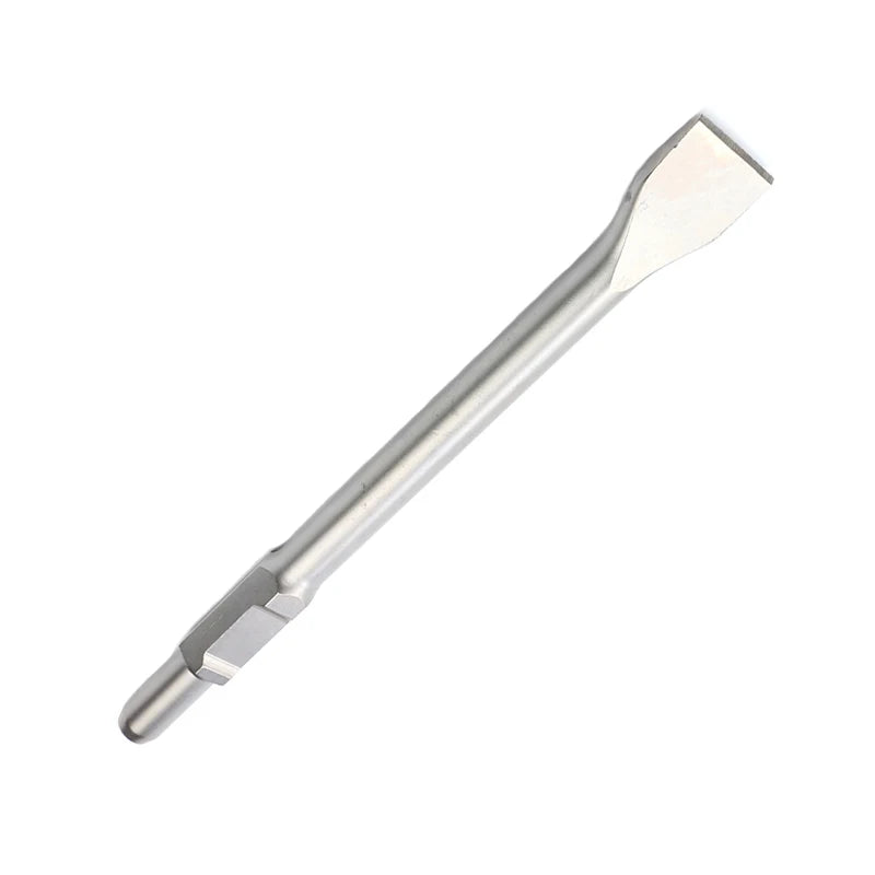 DZ 30mm PH65 Shank Steel Flat Point Stone Chisel for DIY Industrial Demolition Jack Hammer Chisel for Concrete Masonry Breaker